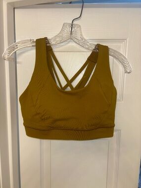 Women’s Strappy Sports Bra - Olive Green